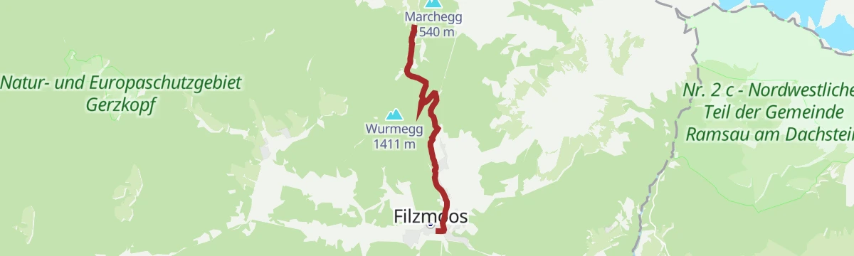 Route map: Salzburger Gipfelspiel: Kraftplatz der Königin